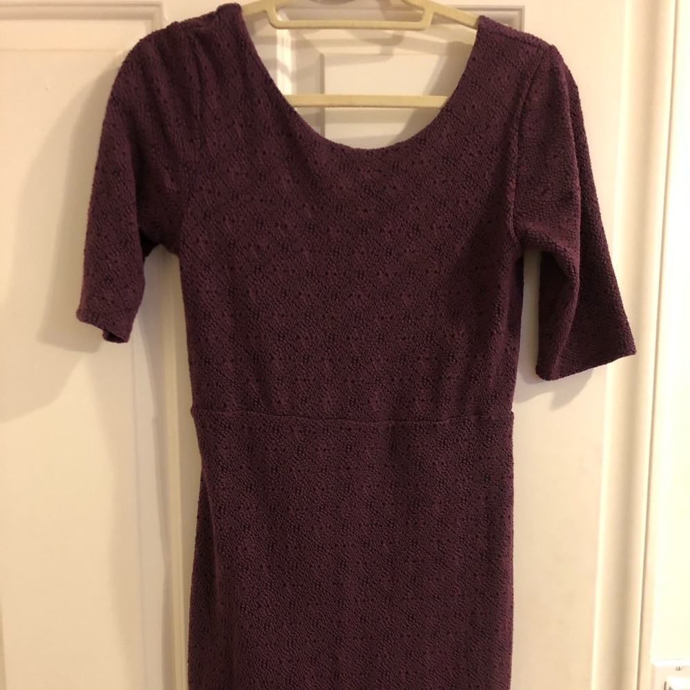 Free people textured knit body con dress